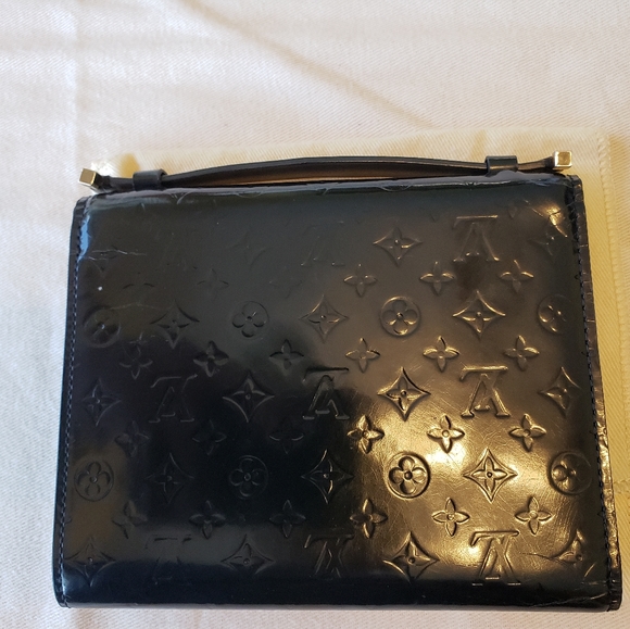 RARE Authentic Louis Vuitton Anouchka Monogram Textured Leather Wallet - Picture 11 of 13